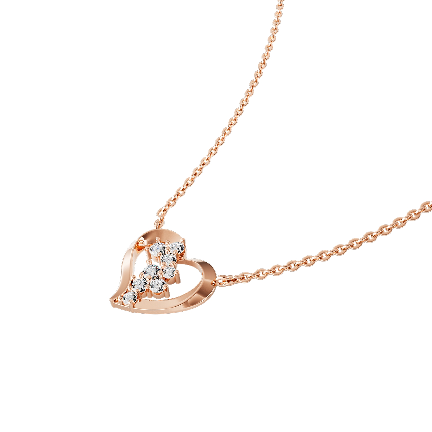 Dây Chuyền Vàng Tây 14k Love Blossom DCMAMD666 Huy Thanh Jewelry