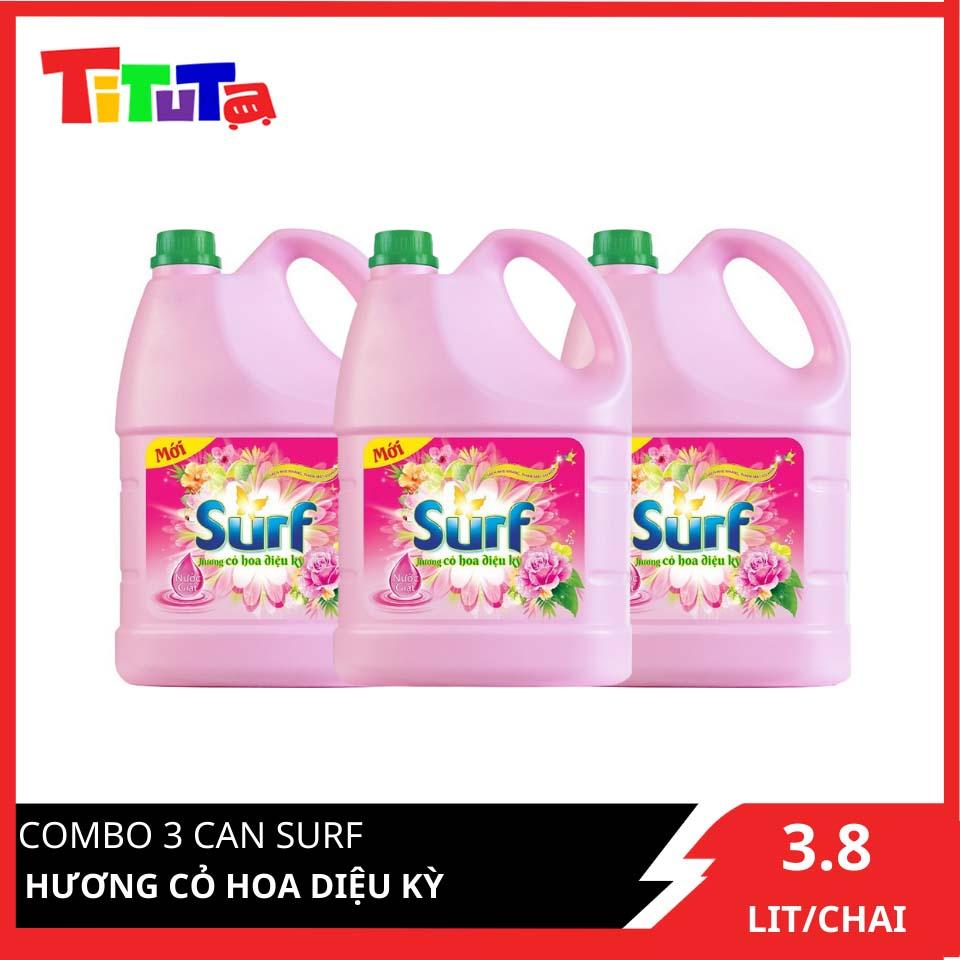 COMBO 3 CAN Surf Hồng siêu tiết kiệm dành cho gia đình 3.8LX3