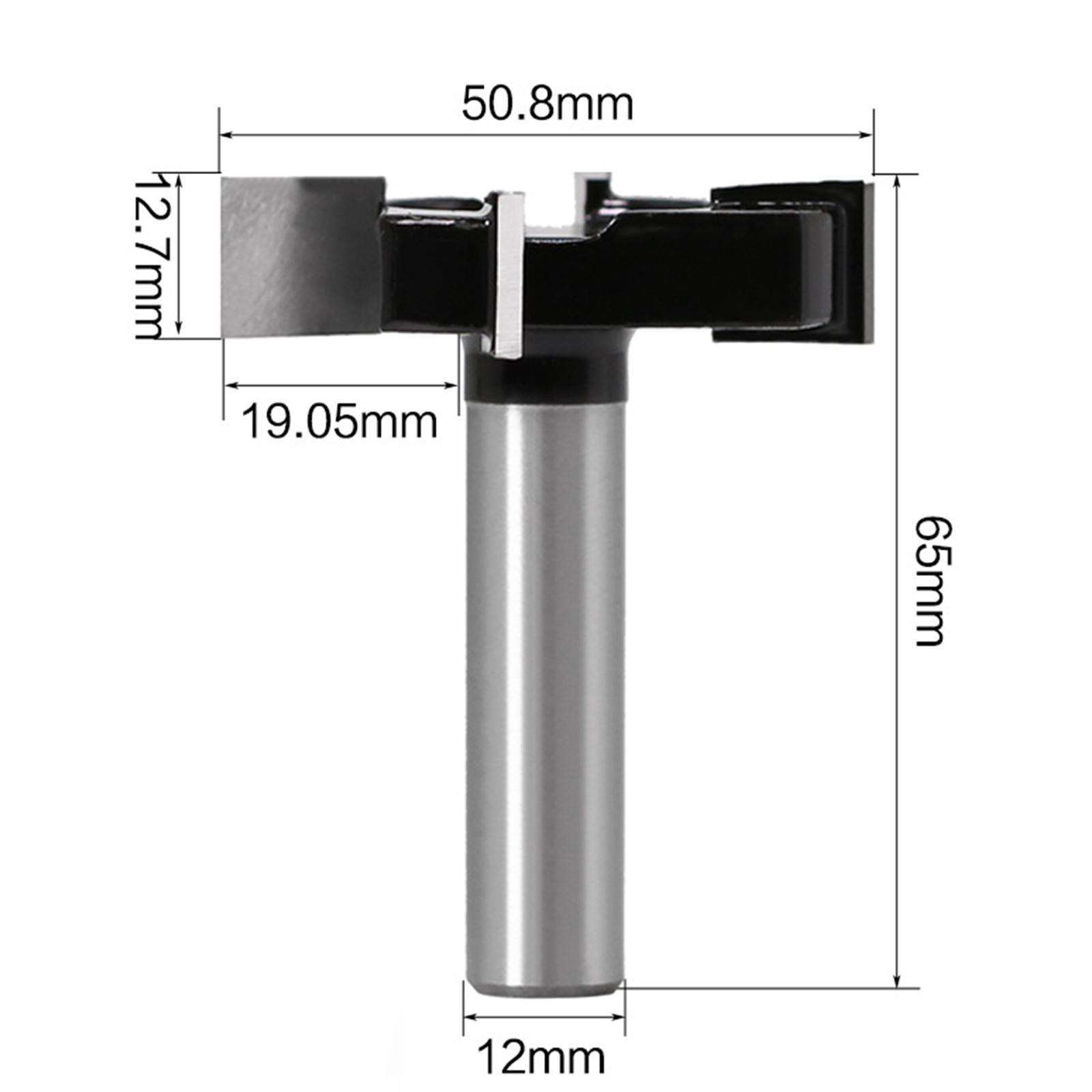 12mm Shank Carbide Planer Router Bits 2" Cutting Diameter Woodworking Tools
