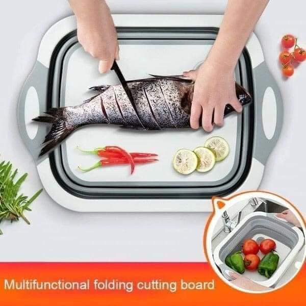 CHẬU RỬA GẤP GỌN KIÊM THỚT 88011