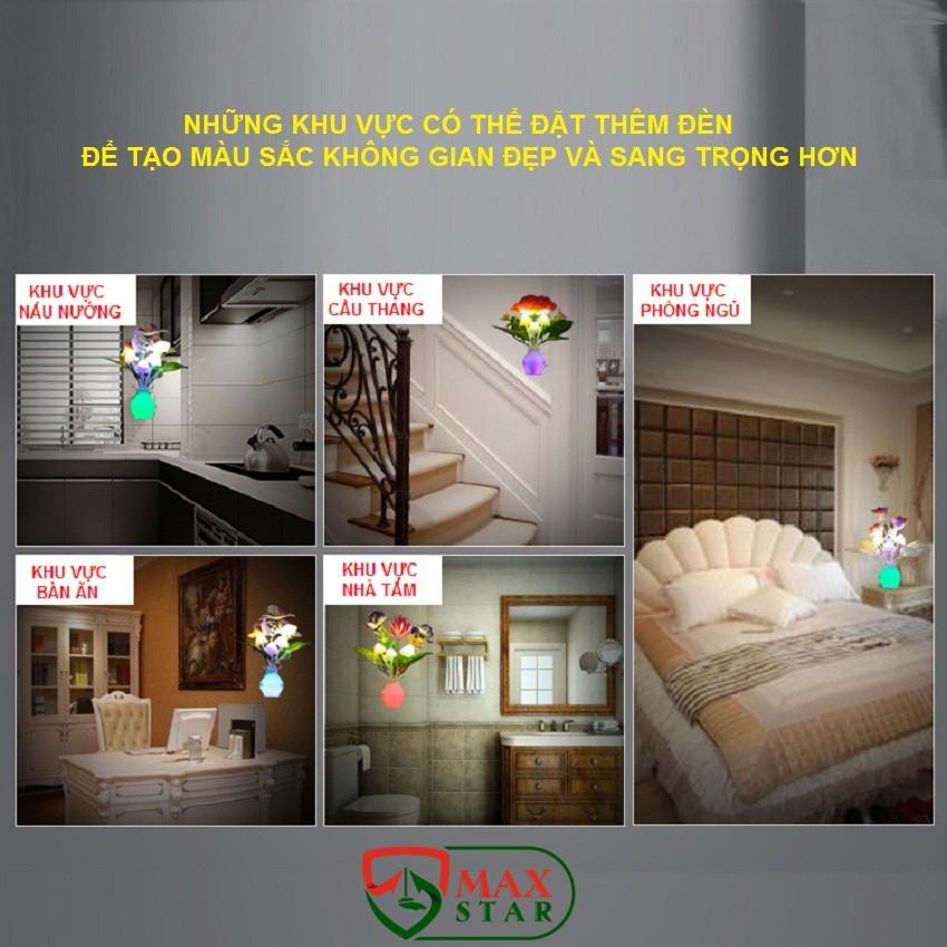 Đèn ngủ hình nấm cảm ứng cảm biến ánh sáng tự sáng đèn khi trời tối cao cấp giá rẻ