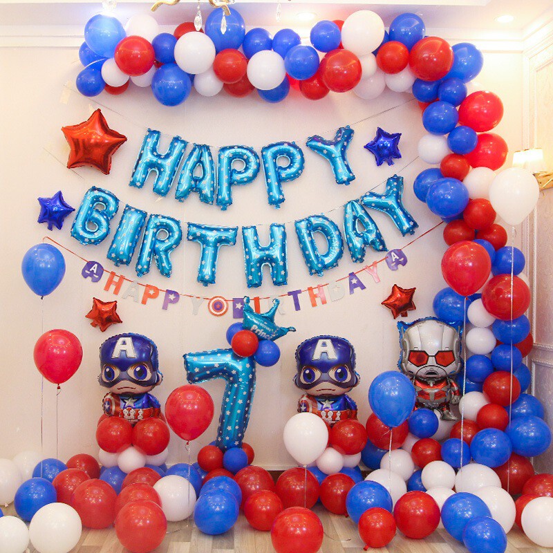 Set Bóng Chữ HAPPY BIRTHDAY- Nhiều Màu Sắc - Giao Màu Ngẫu Nhiên
