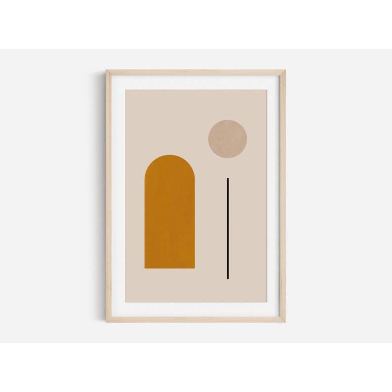 Tranh treo tường | Tranh nghệ thuật trừu tượng - Burnt Orange Abstract 2 art print, Abstract artwork Poster wall art