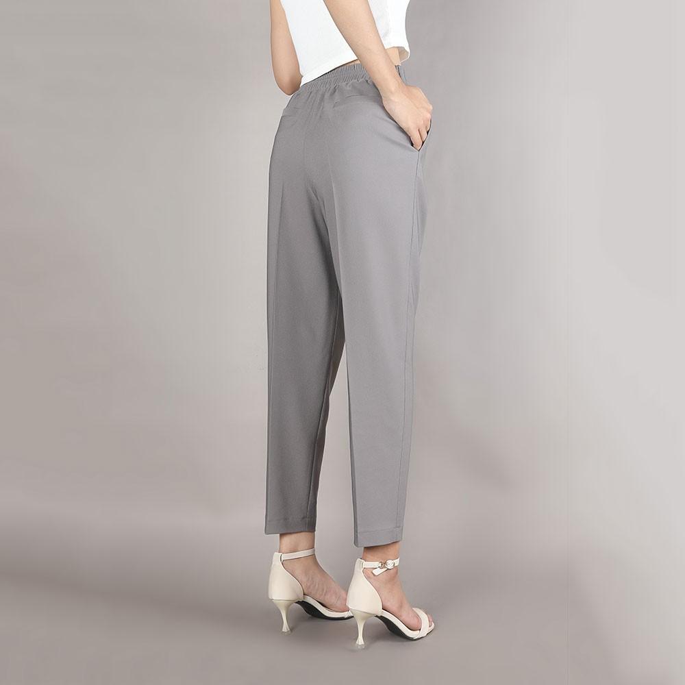 Quần nữ công sở ống đứng, cạp sệ, cài cúc thanh lịch, hàng thiết kế TK Fashion - QK K434