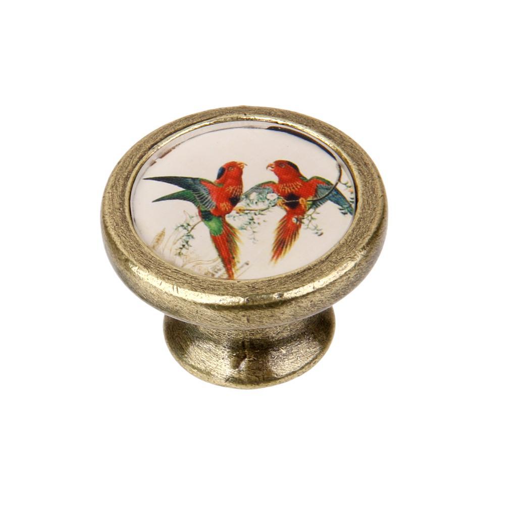 2 Pieces Rustic Cabinet Door Drawer Handles Cupboard Pull Knobs Bin Hardware