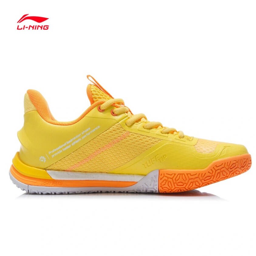 Giày cầu lông Lining SE AYZR008-2 chính hãng mẫu mới dành cho nữ siêu hot màu vàng-tặng tất thể thao bendu