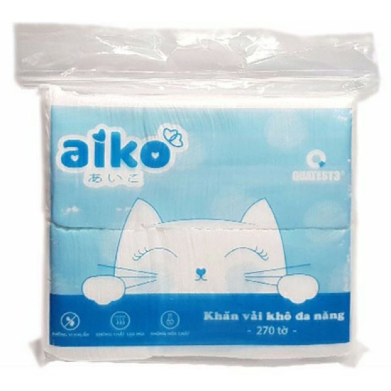 COMBO 6 GÓI KHĂN VẢI KHÔ ĐA NĂNG AIKO 270 TỜ/TÚI