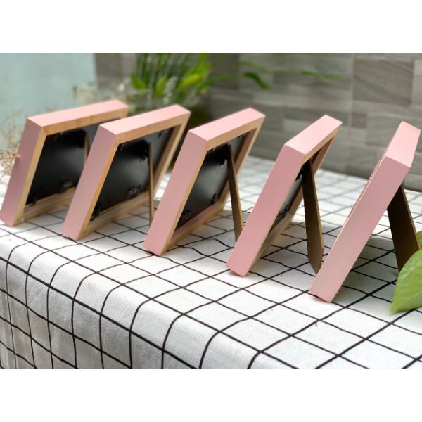 Combo 5 khung ảnh gỗ thọng tự nhiên  - khung ảnh cá nhân - khung ảnh treo phòng ngủ - khung ảnh để bàn  - tặng kèm đinh 3 chân