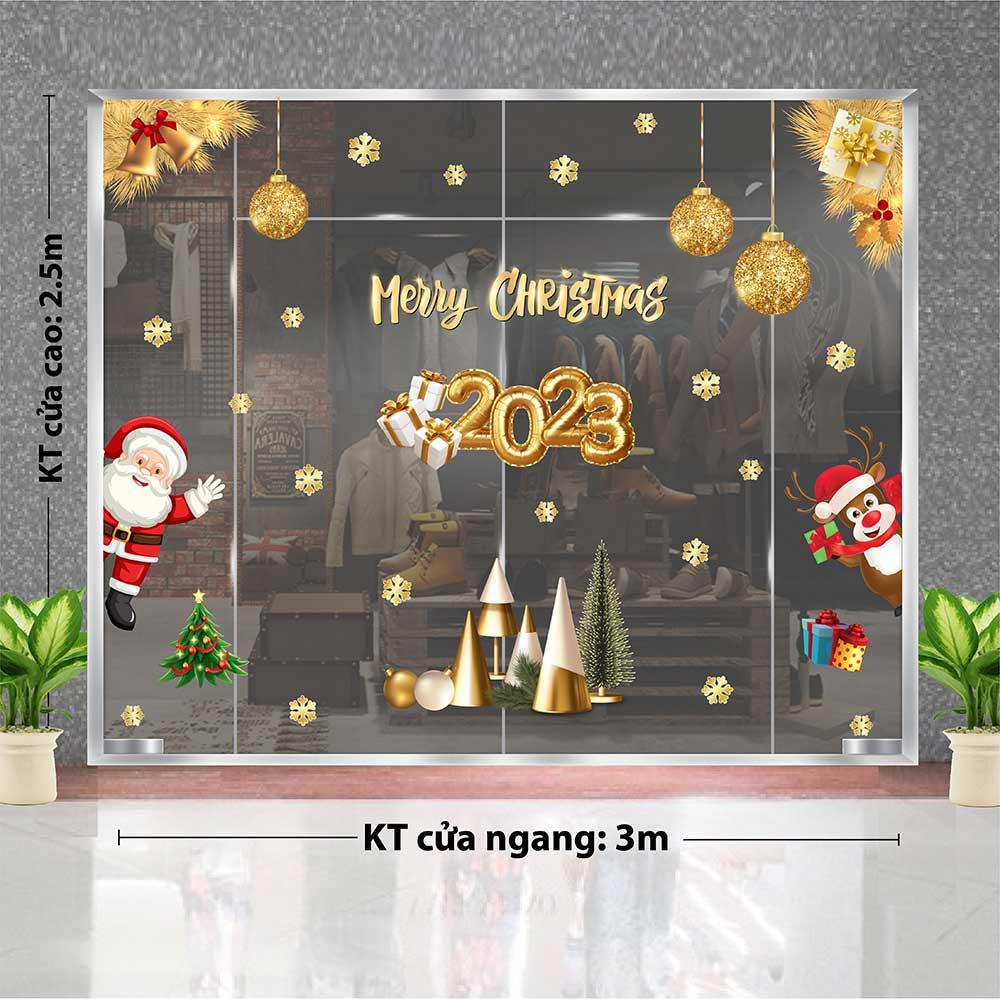 DECAL TRANG TRÍ GIÁNG SINH 2023 COMBO SỐ 24