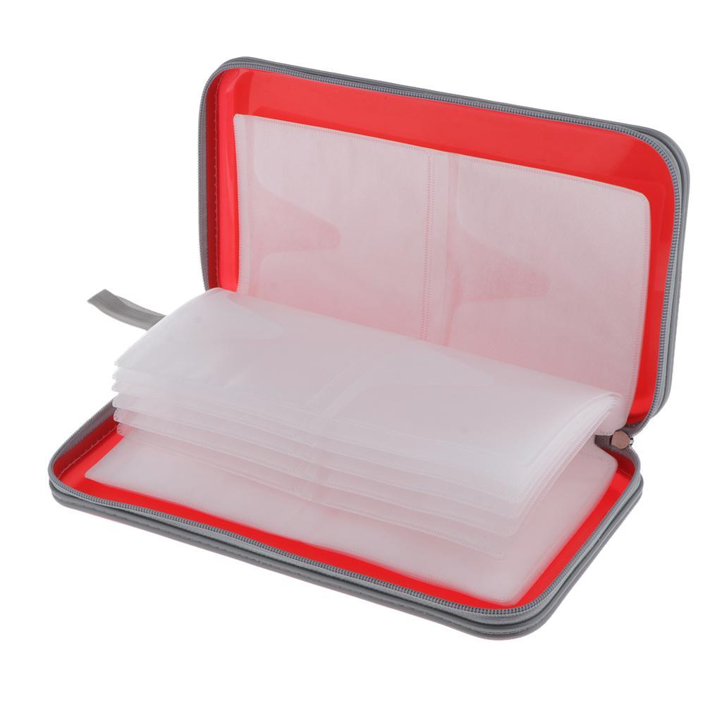 80 Sleeves CD Wallet Square DVD Case Protector CD Disc Storage Organizer