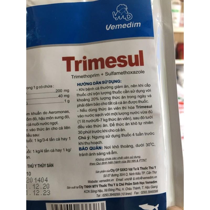 trimesul,bệnh đường ruột,đốm đỏ, xuất huyết trên cá 100g/gói