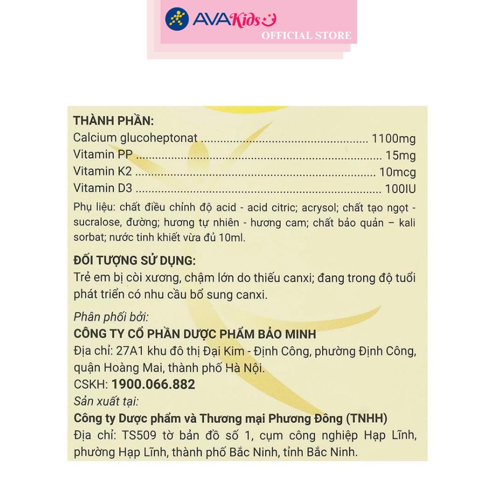Siro Avisure Calkid hỗ trợ phát triển chiều cao 30 ống (từ 2 tuổi)