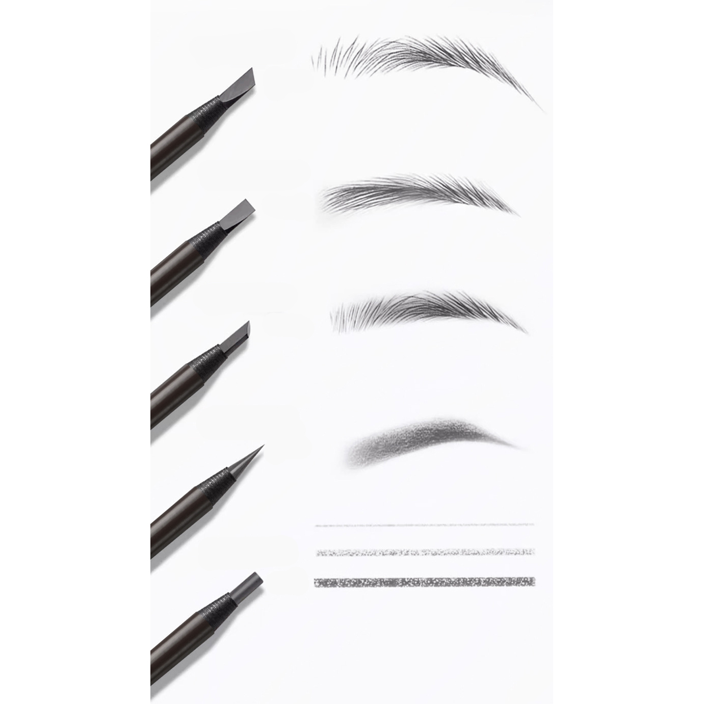 Chì xé kẻ mày hai đầu chống nước lâu trôi Treechada Eyebrow Thái Lan 4g phẩy sợi siêu mảnh 2mm