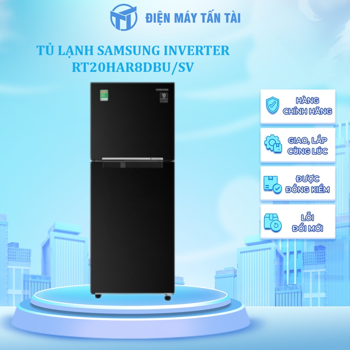 TỦ LẠNH SAMSUNG INVERTER RT20HAR8DBU/SV - Hàng chính hãng