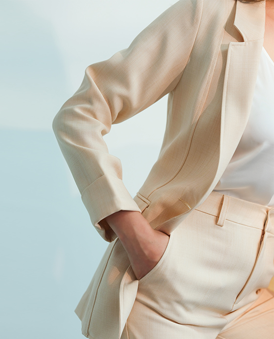 Quần Tây Ống Đứng An PAN061 Kem Thời trang Hity