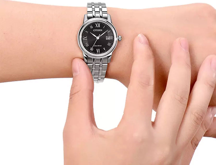Đồng Hồ Nữ Citizen Dây Thép Không Gỉ EW2310-59E - Mặt Đen