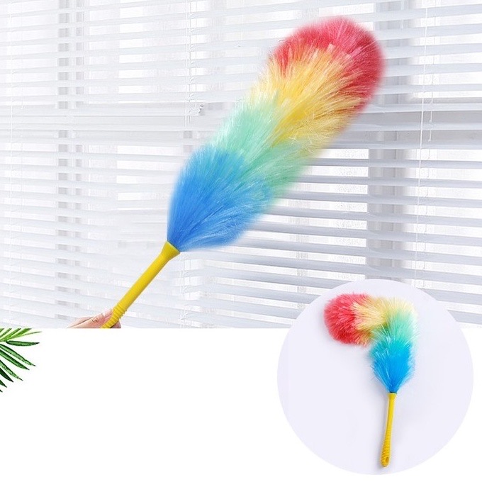 Set 2 Chổi lông gà lớn dây Nylon Cây quét bụi tủ bàn ghế Phất trần