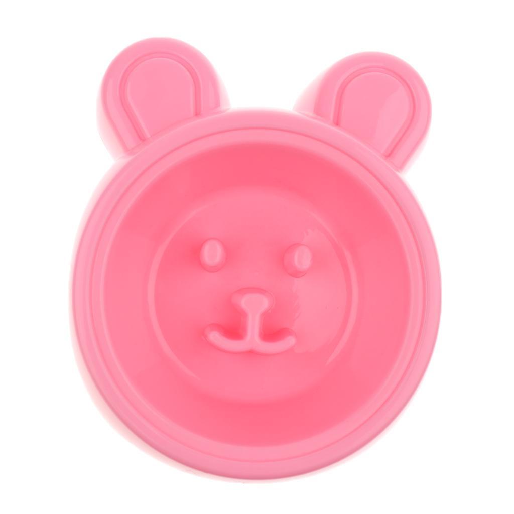 Pet Dog Cat Rabbit Slow Food Feeder Healthy Gulp Feed Dish Bowl