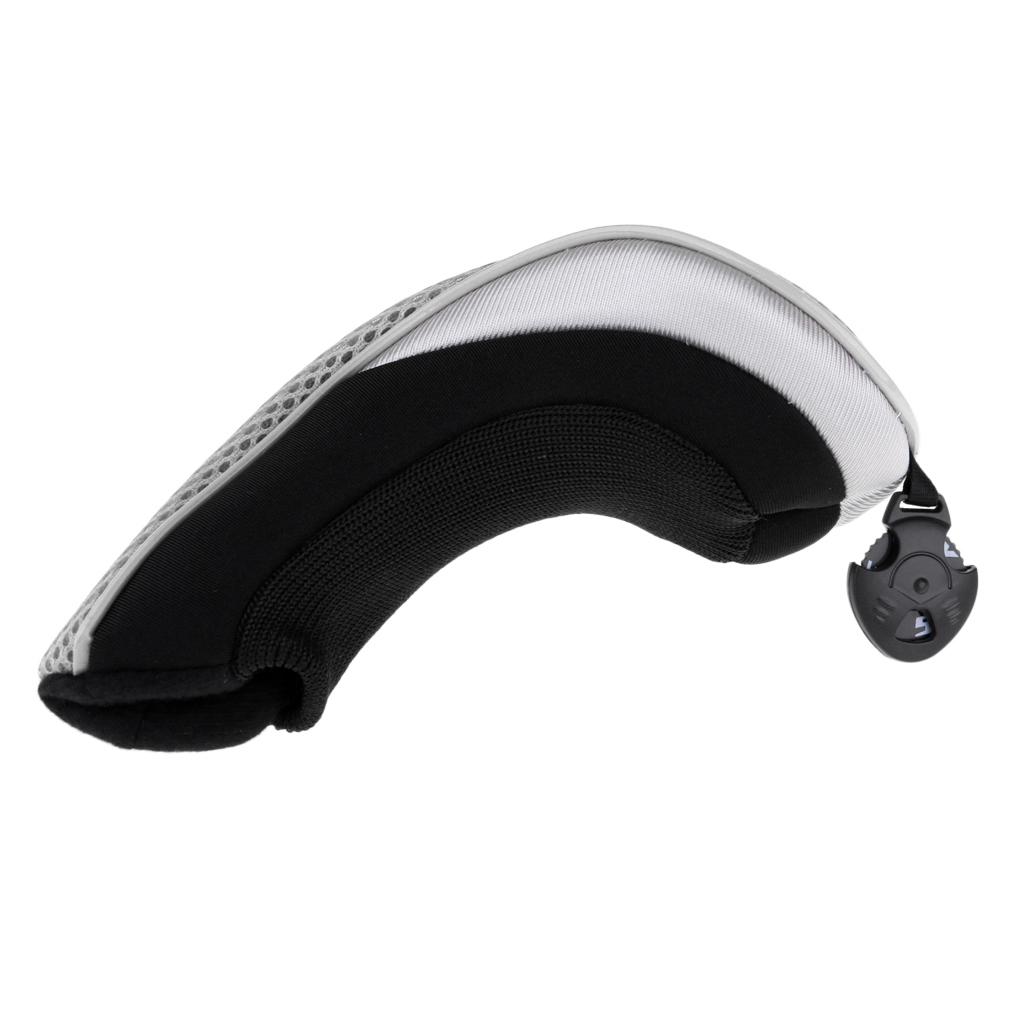 2 Chiếc Golf Lai Út Câu Lạc Bộ Cứu Hộ Đầu Bao Headcover Cam & Xám