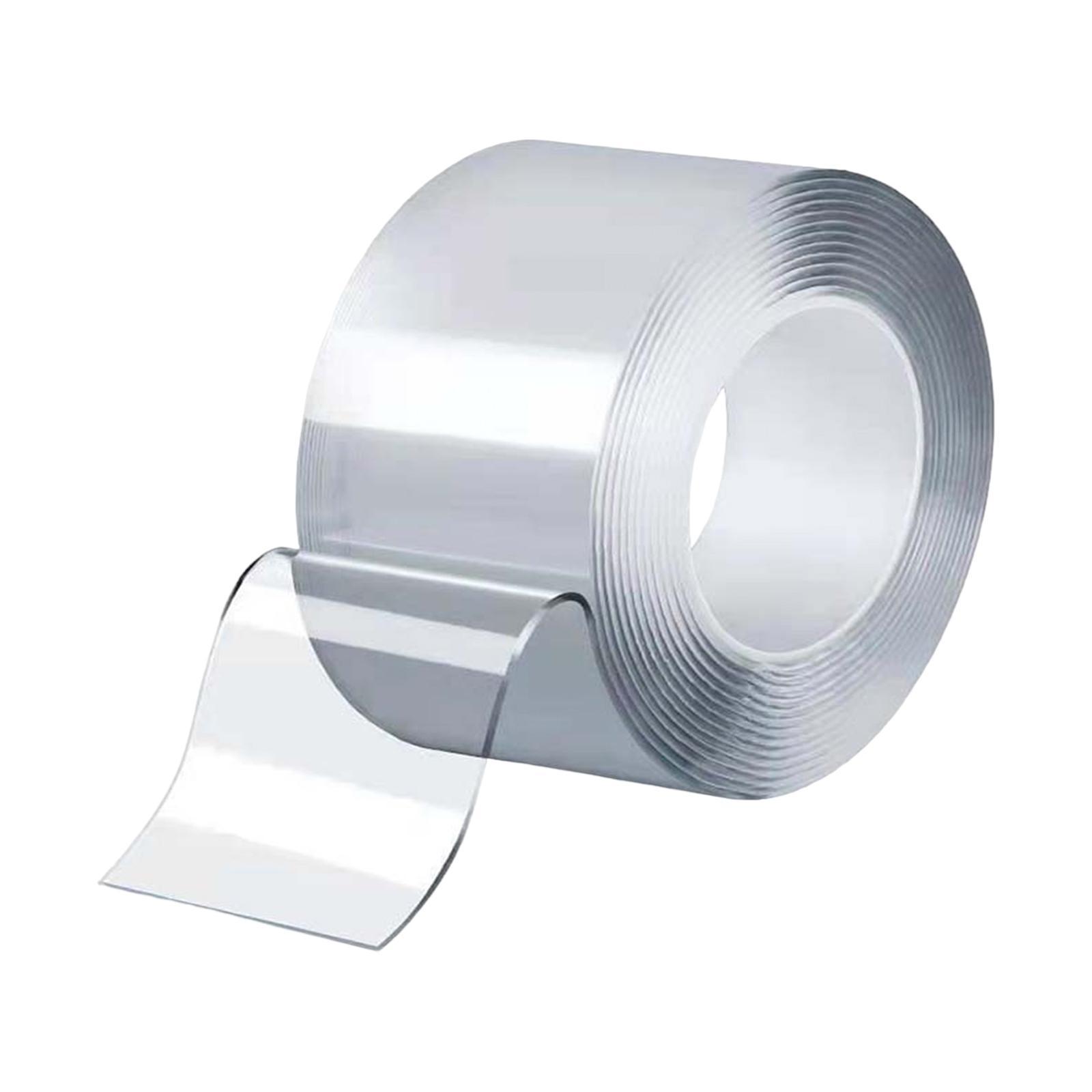 Double Sided Tape Heavy Duty, Multipurpose Removable Mounting Tape, Washable Sticky Strong Tape Strips Transparent Tape