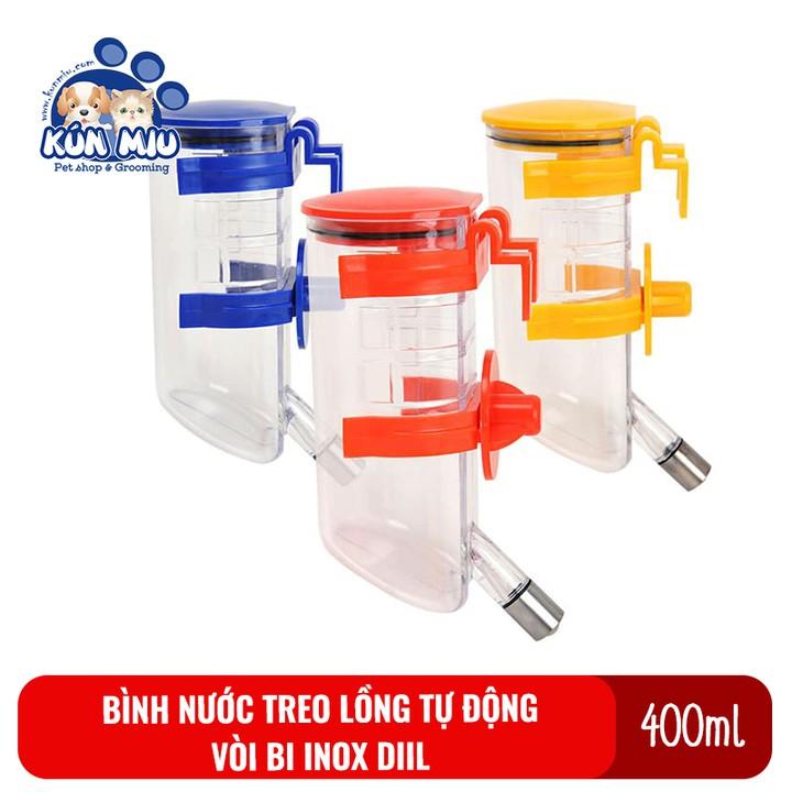 Bình nước treo lồng cho chó mèo 400ml