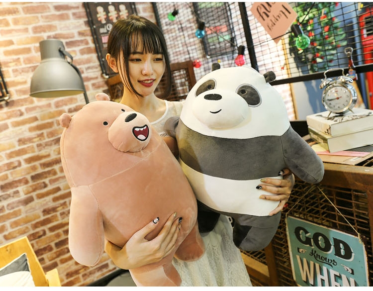 Thú bông gấu We Bare Bears lông mịn