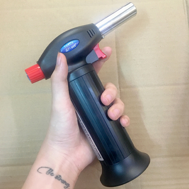 Vỏ Hột Quẹt Bật Lửa Khò đại để bàn 1 tia Gas BS-600 lửa khò cực mạnh - dùng gas cao cấp ( giao màu ngẫu nhiên )