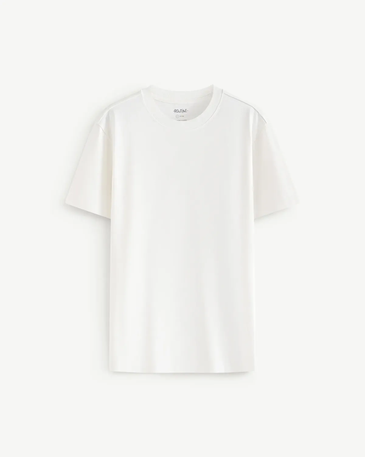 Áo Thun Nam Tay Ngắn Cotton Màu Trơn Form Fit - ROUTINE 10S25TSS046