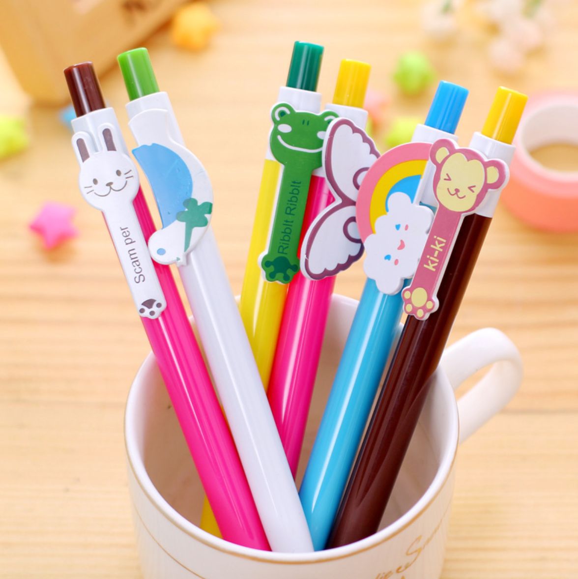 BÚT BI VIẾT NHIỀU MÀU ĐẸP MẮT SM22 - BÚT BI VIẾT VĂN PHÒNG MỰC XANH