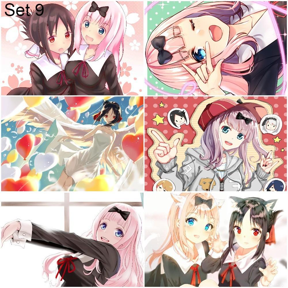 Bộ 6 Poster anime Kaguya-sama: Love Is War - Cuộc chiến tỏ tình của những thiên tài - A3,A4,A5