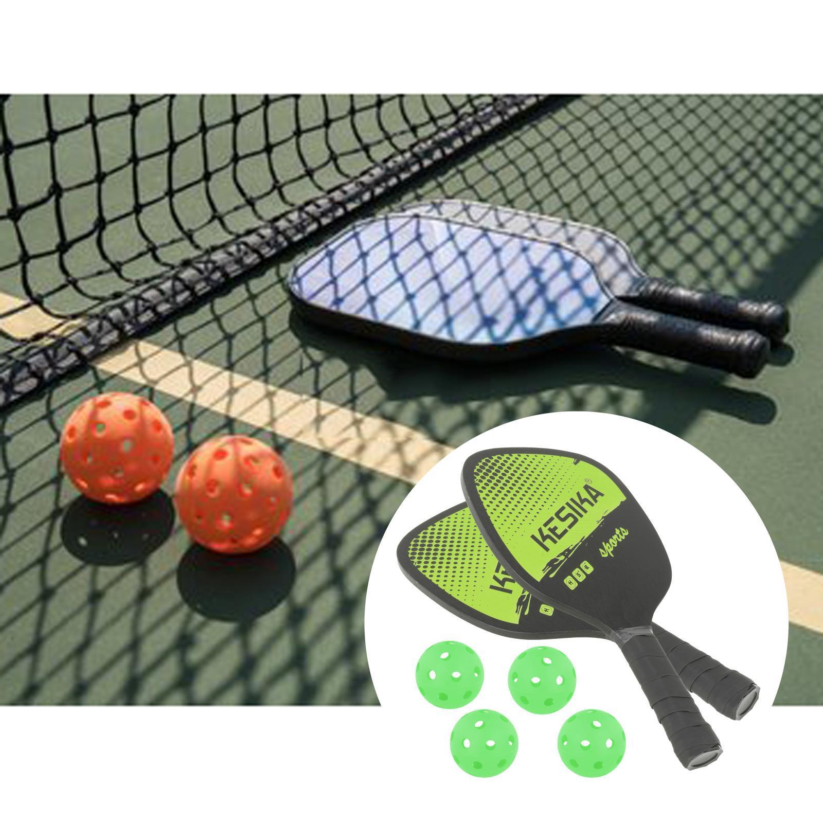 Professional Pickleball Paddles Comfort Grip with 4 Balls + Jump Rope
