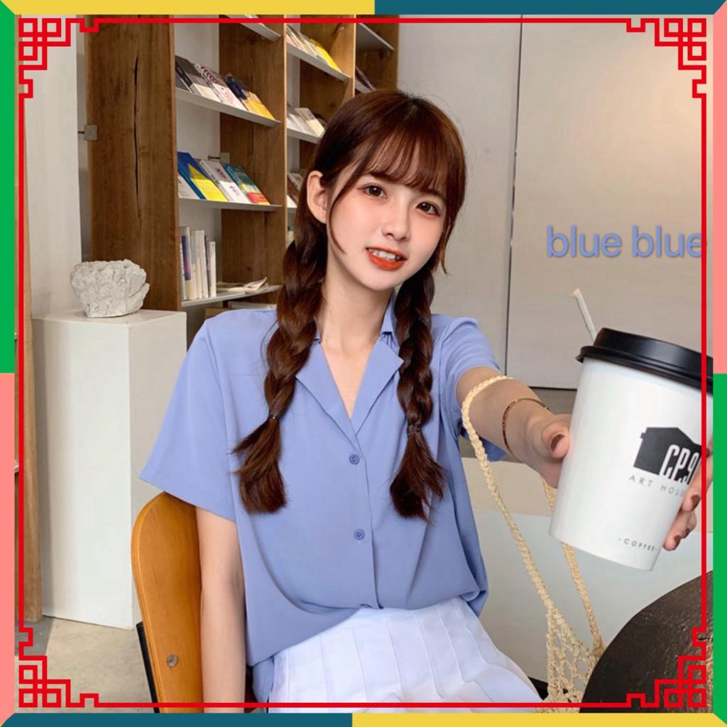 Áo Sơ Mi Tay Ngắn Cổ Bẻ Phong Cách huongmitxu
