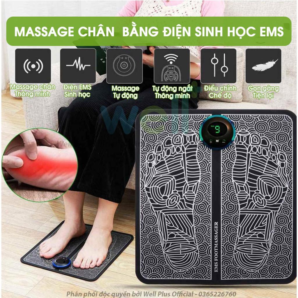 Thảm Mát Xa Chân Mô Phỏng SPA Cao Cấp - Điện Sinh Học EMS Hỗ Trợ Giảm Đau Mỏi, Cải Thiện Tuần Hoàn Máu