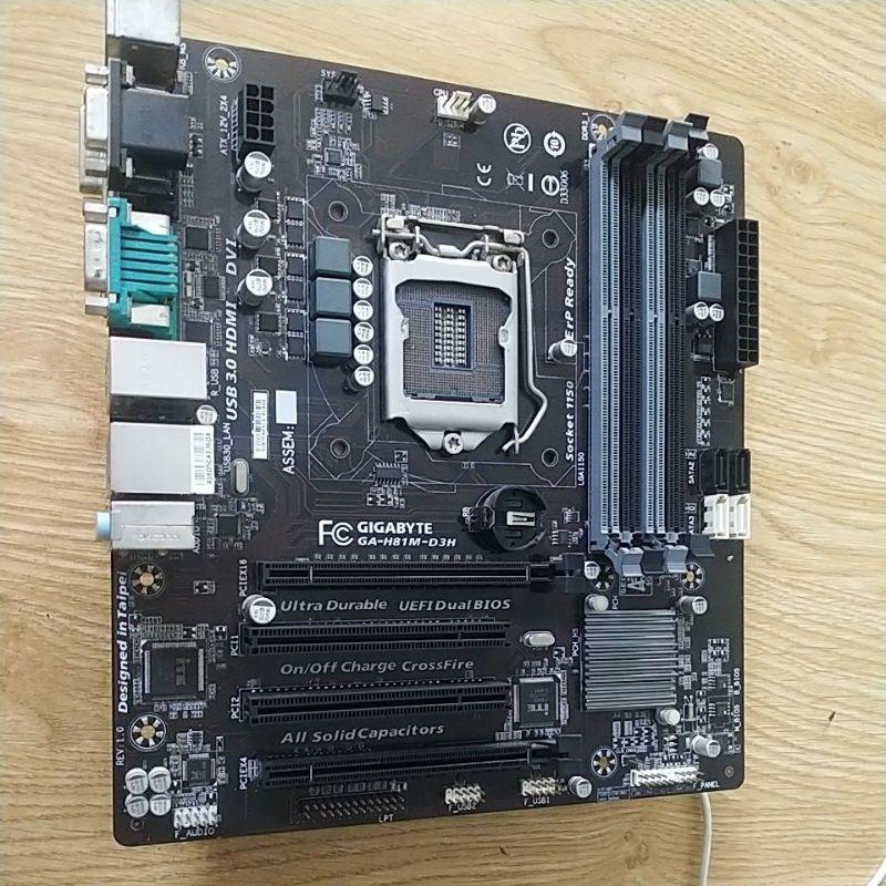 mainboard main gigabyte h81 d3h 4khe ram