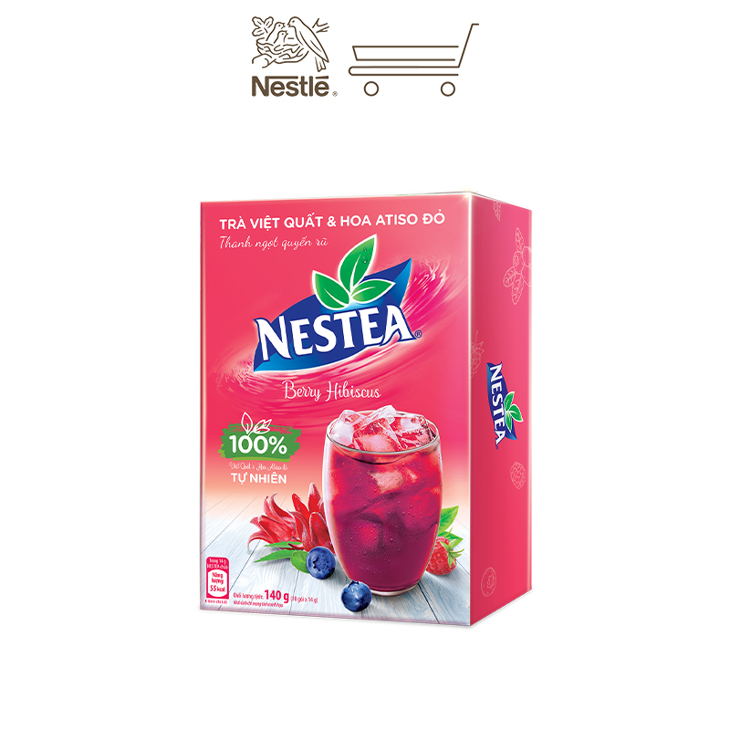 Combo 3 Hộp Trà Việt Quất và Hoa Atiso Đỏ NESTEA 10 gói x 12 g