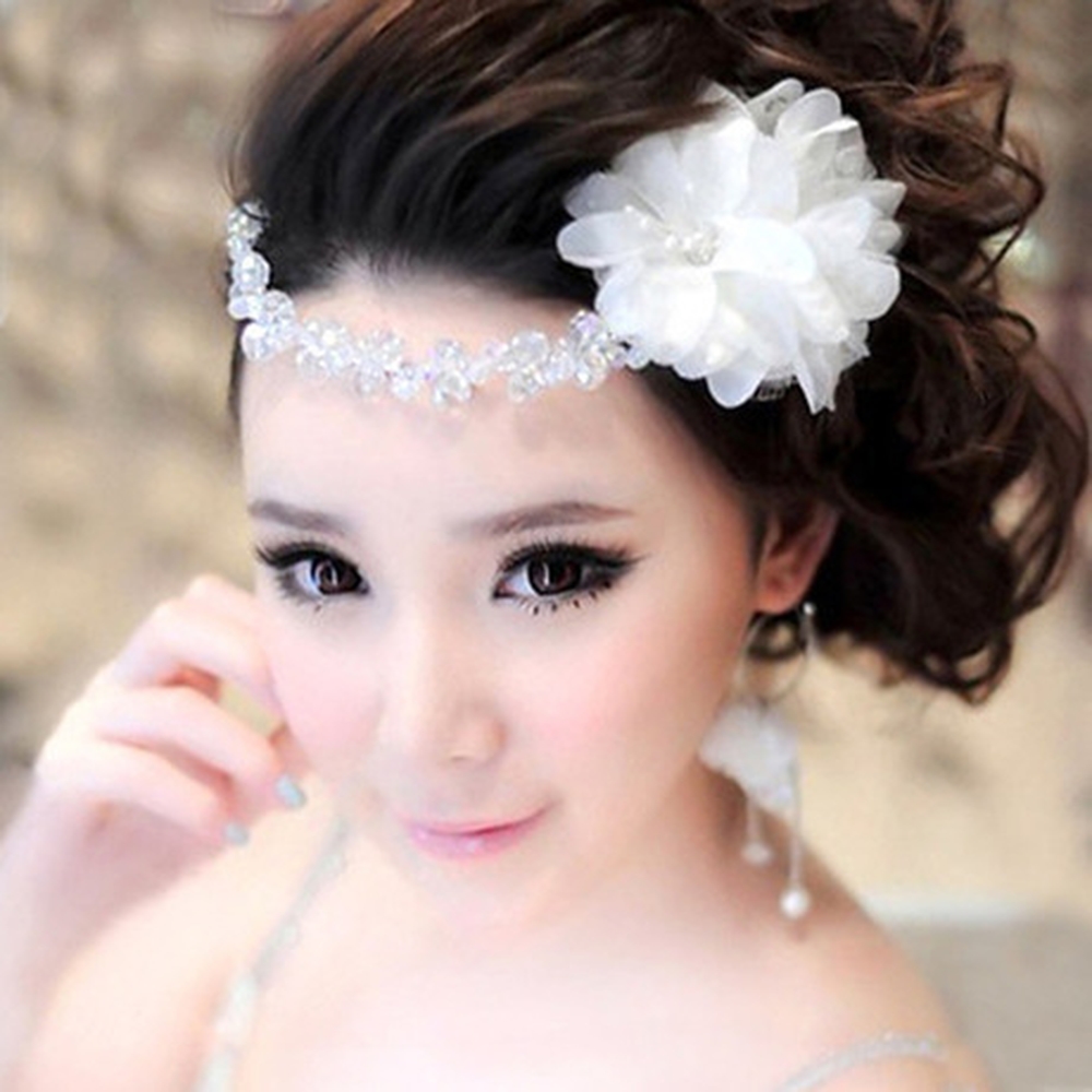 Dây Cài Tóc Hoa Vải Dây Hạt Pha Lê 80 Số 2, Thiết Kế Trẻ Trung, Nổi Bật Màu Sắc Tươi Sáng, Tạo Điểm Nhấn Phong Cách Khi Tạo Kiểu, Dễ Kết Hợp Trang Phục Trong Sự Kiện Hoặc Đi Chụp Ảnh