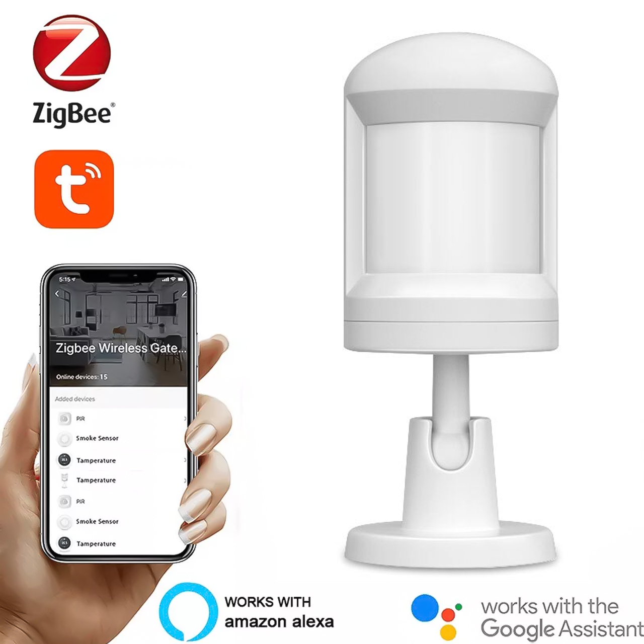 Cảm Biến Chuyển Động PIR Motion Sensor ZigBee 3.0 Hỗ Trợ Tuya Smart -Hàng Chính Hãng