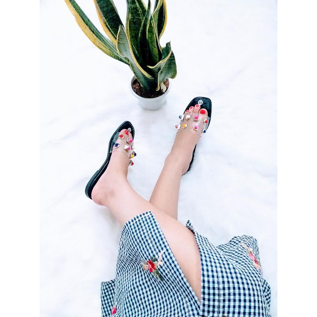 Dép MiCa Đính Đá Hột Xoàn