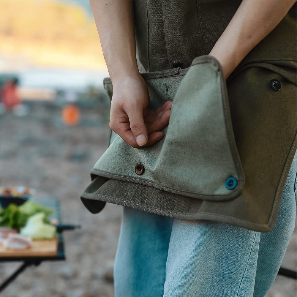 Tạp giề nấu ăn làm việc ngoài trời dã ngoại cắm trại Campingmoon Q1