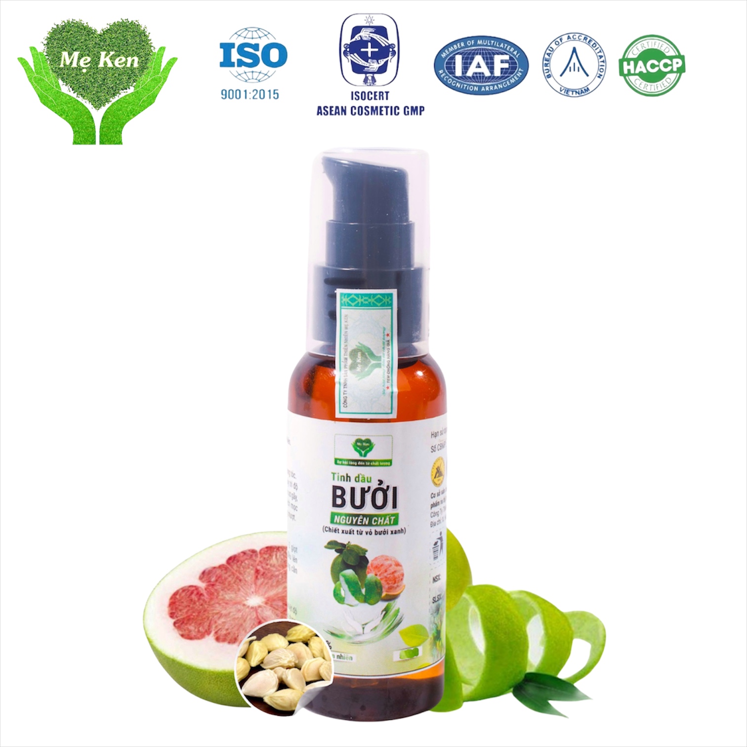 TINH DẦU BƯỞI NGUYÊN CHẤT MẸ KEN- 100ML