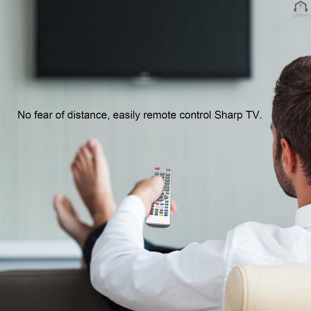 Điều khiển từ xa thay thế dễ dàng mang theo cho Sharp Aquos 3D