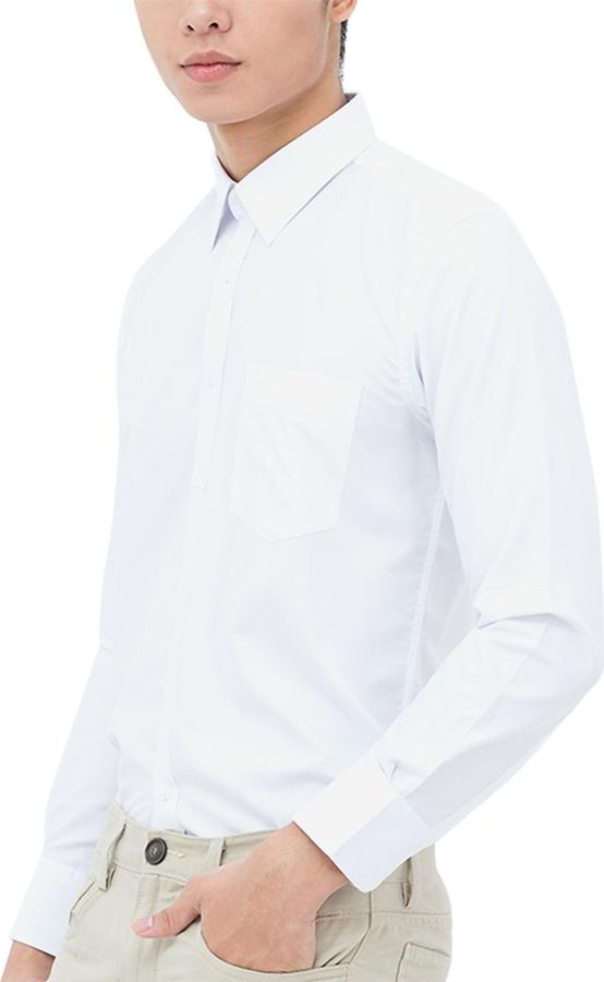 Áo Sơ Mi Nam Công Sở Vải Lụa Chất Không Nhăn Dài Tay Hàn Quốc Chất Lượng Cao
