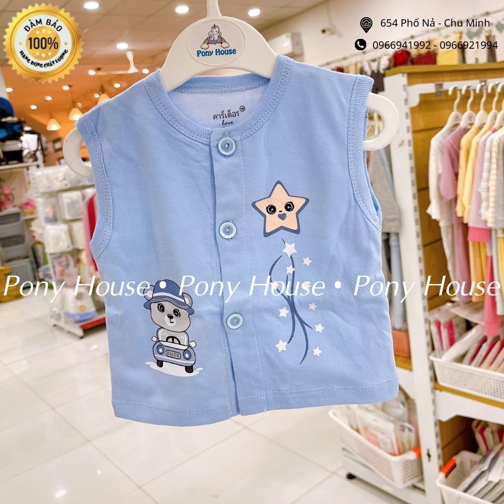 Áo Gile Cotton 2 Lớp Mềm, Mịn Cho Bé Trai, Bé Gái Sơ Sinh