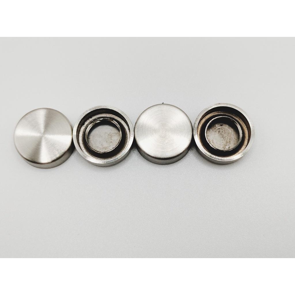 ỐC VÍT CÓ NẮP CHỤP BẰNG INOX 304, ĐƯỜNG KÍNH 15MM ,BỘ 4 VÍT+4 NẮP+4 NỞ CHE VÍT THẨM MỸ