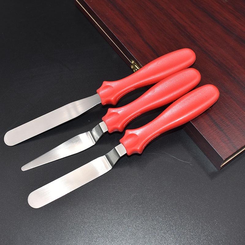 Bộ 3 dụng cụ khuấy/ phết kem ANAEAT bằng thép không gỉ tiện dụng trang trí bánh kem