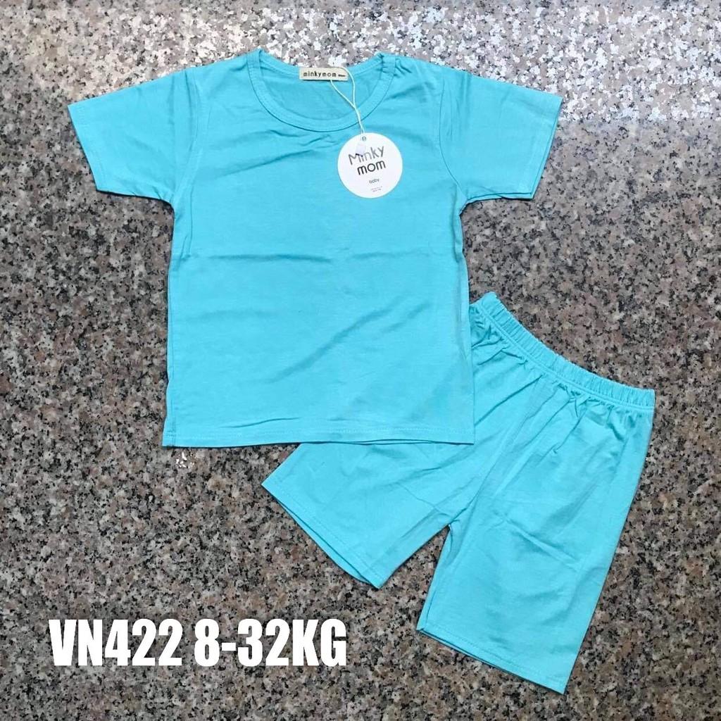 Bộ Minky Mom Cộc Tay, Ngắn Tay. Bộ Mimky Mom siêu mềm mịn mát cho bé trai bé gái, Size Từ 80-150(8-32KG)