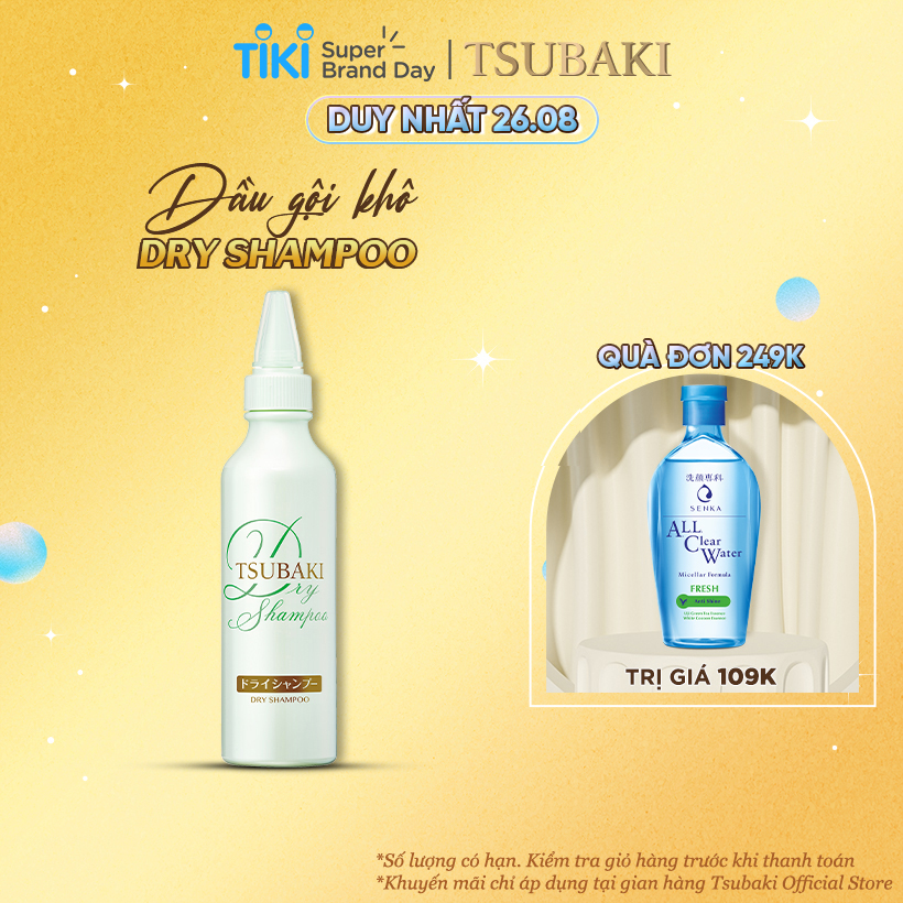 Dầu gội khô Tsubaki Dry Shampoo 180ml