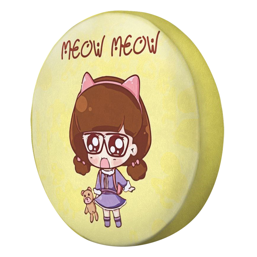 Gối Ôm Tròn Cô Bé Meow Meow - GOCT215