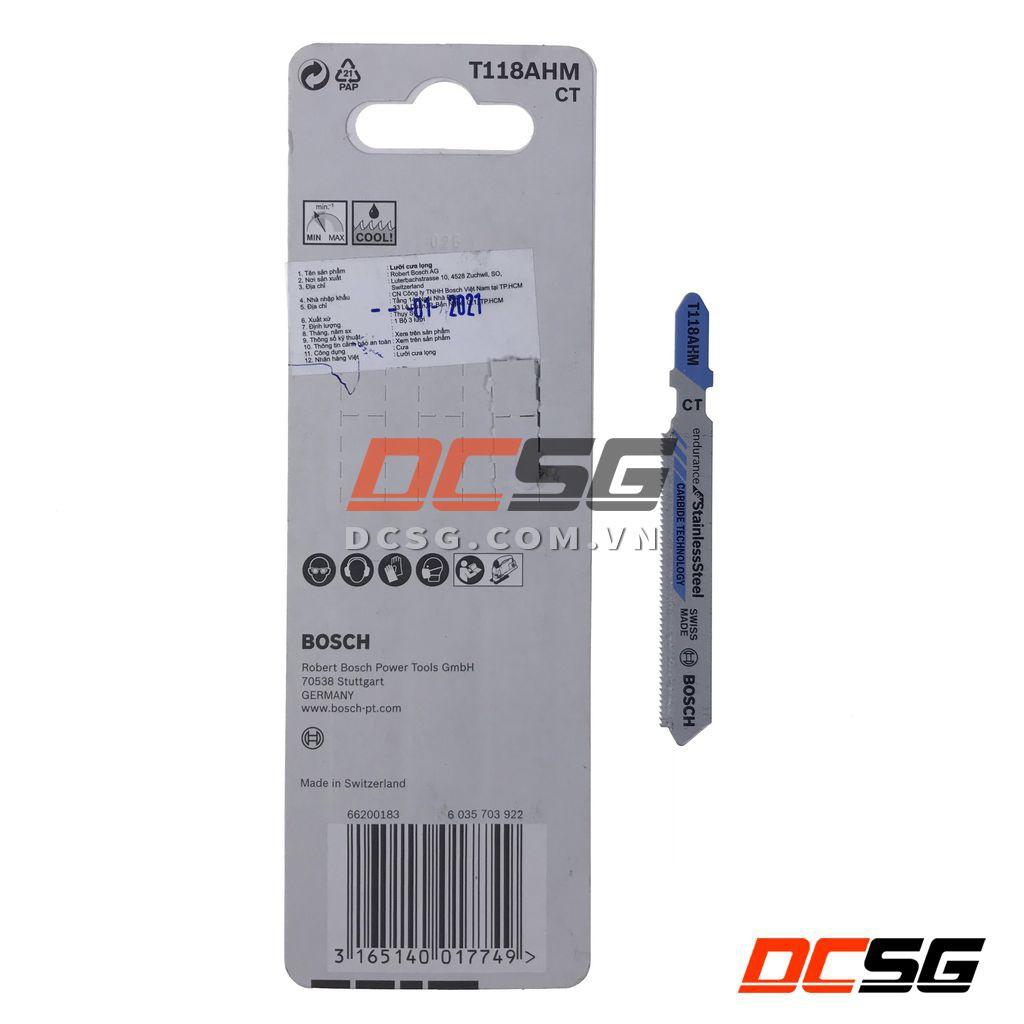 Lưỡi cưa lọng cắt inox Carbide teachnology T118AHM Bosch 2608630663 | DCSG