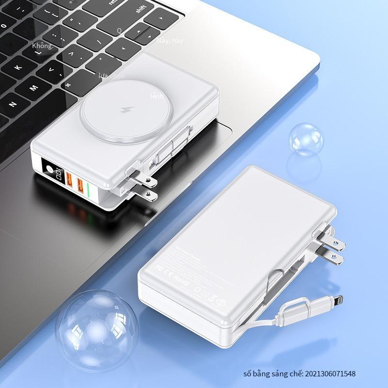 Phong cách mới nhất đi kèm với cáp sạc dự phòng 20000 mAh phù hợp với Apple 14 sạc nhanh hút từ tính Magsafe sạc dự phòng
